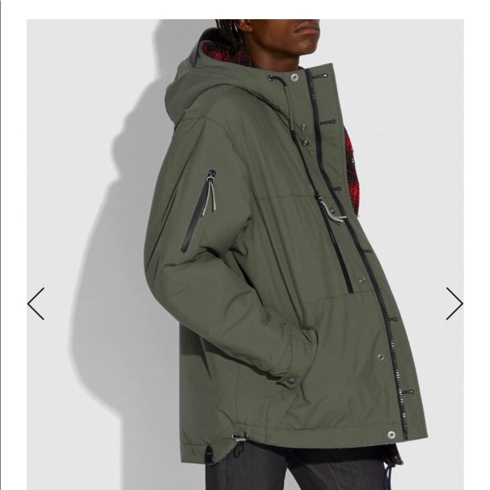 NWT Coach - Mens Reversible Plaid Jacket